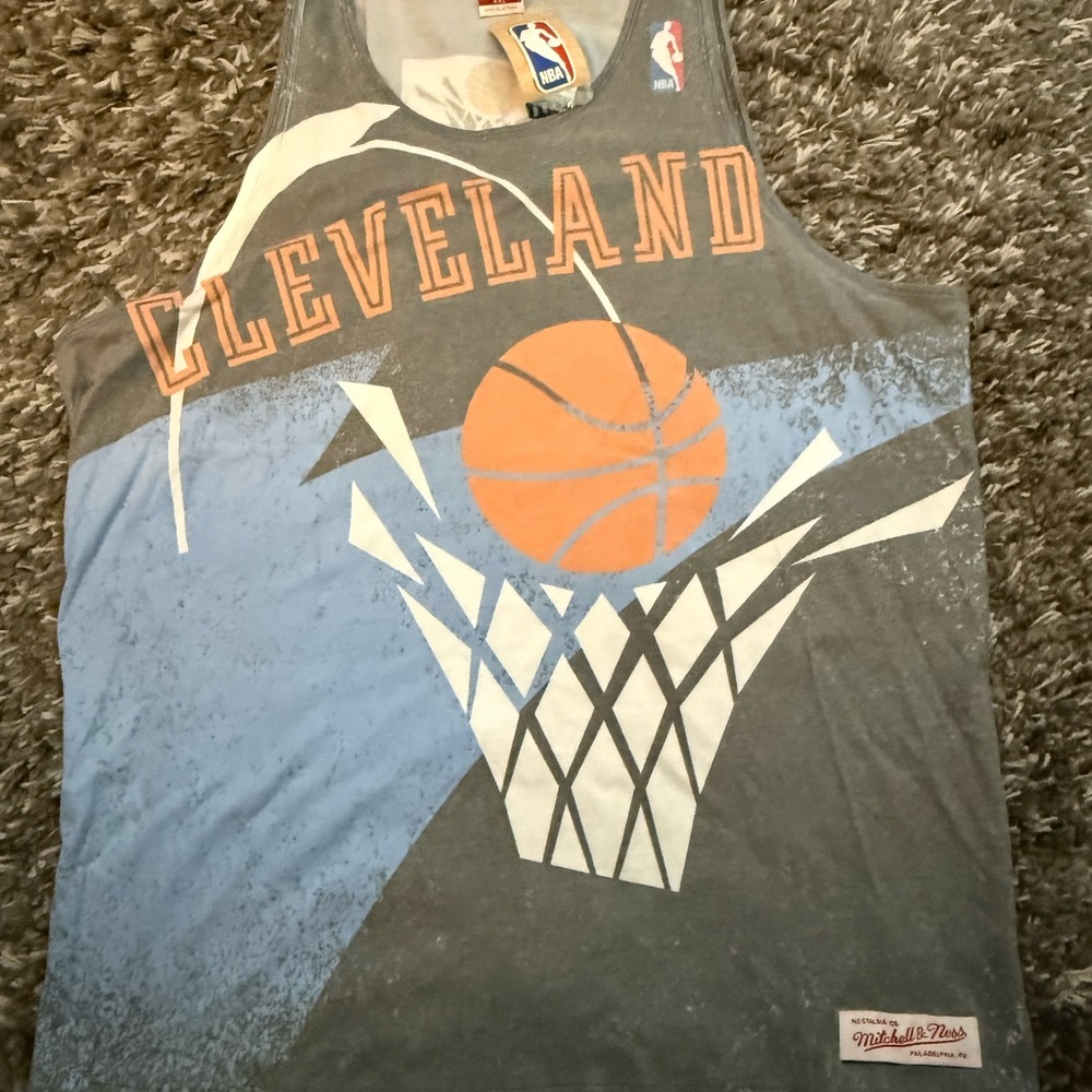 Brand new with tags Cleveland Cavs XXL Mitchell and Ness tank top!